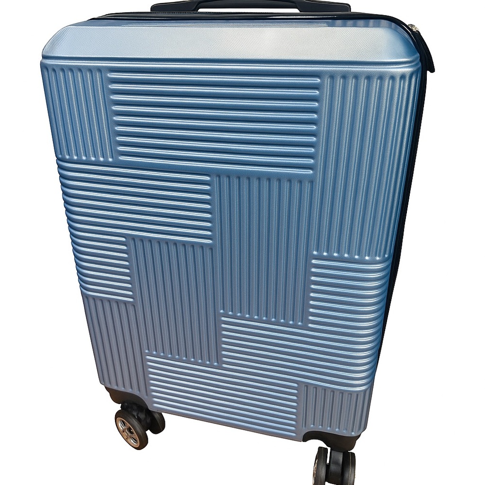 Stylish Blue Textured Suitcase